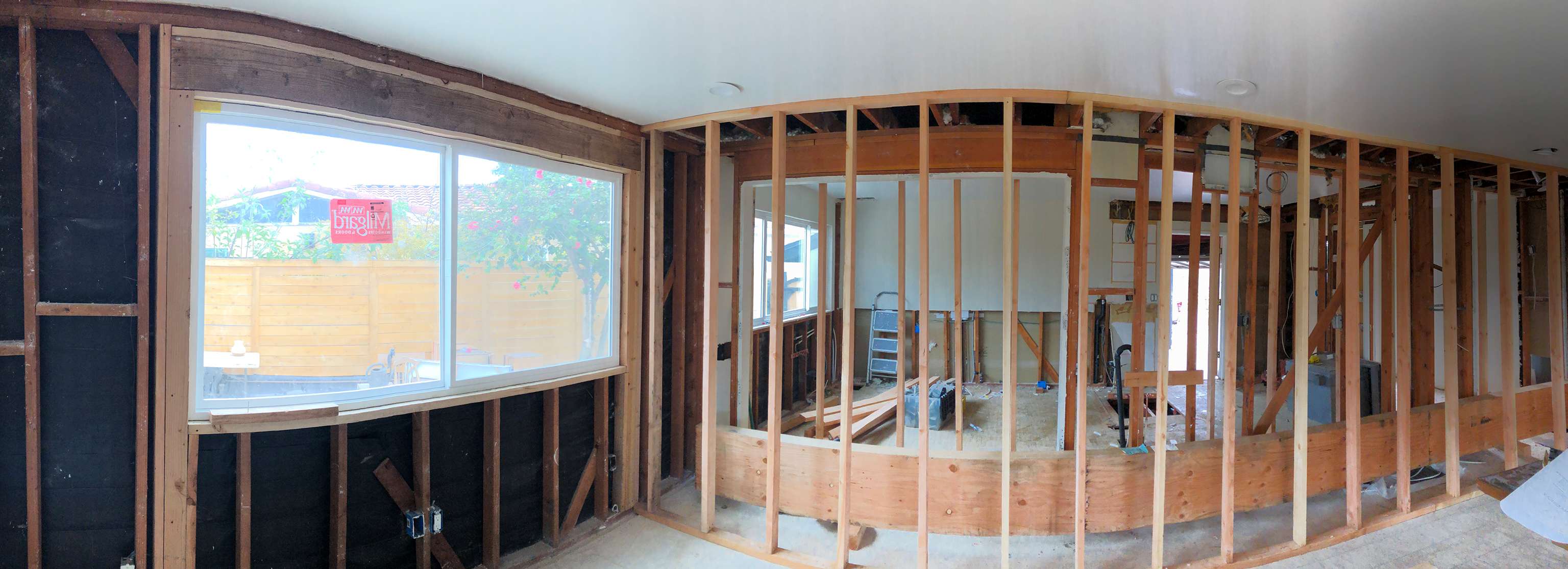 stud-framed-walls-for-new-kitchen