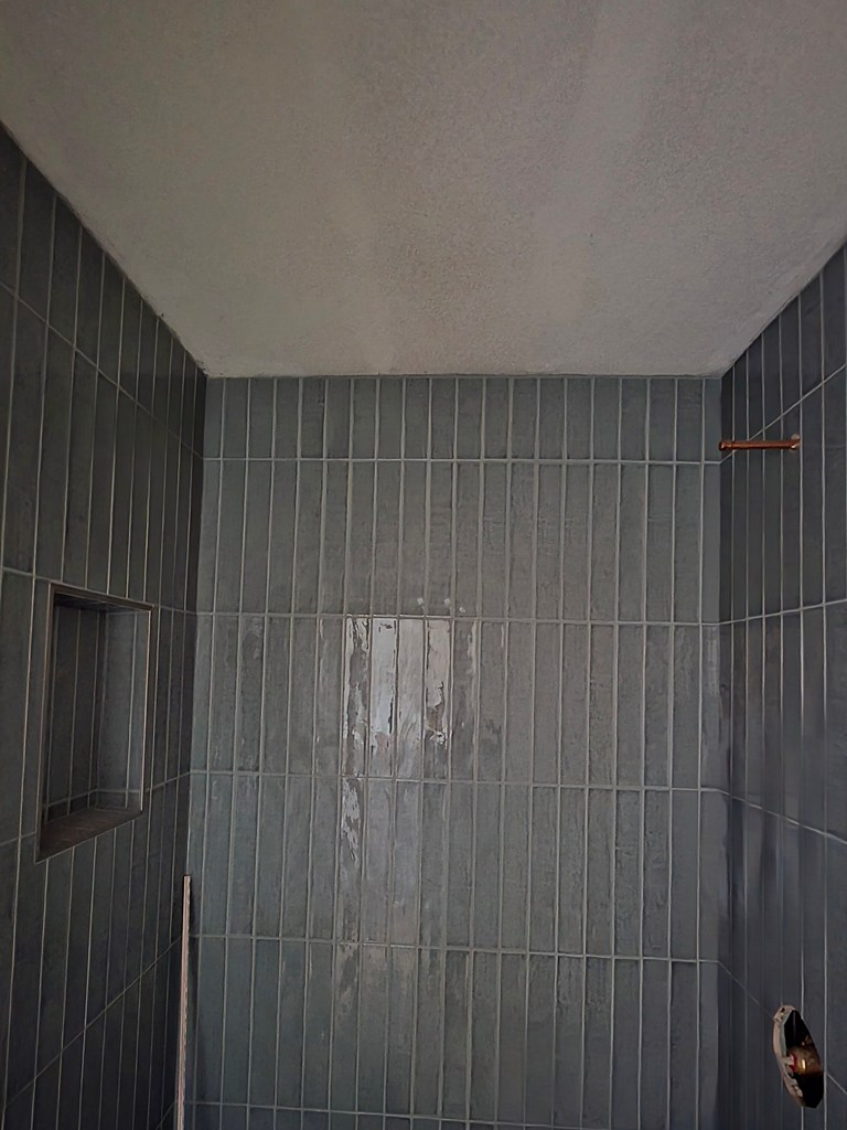 ADU shower tile installation