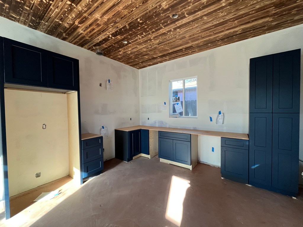 Installed ADU kitchen cabinets 