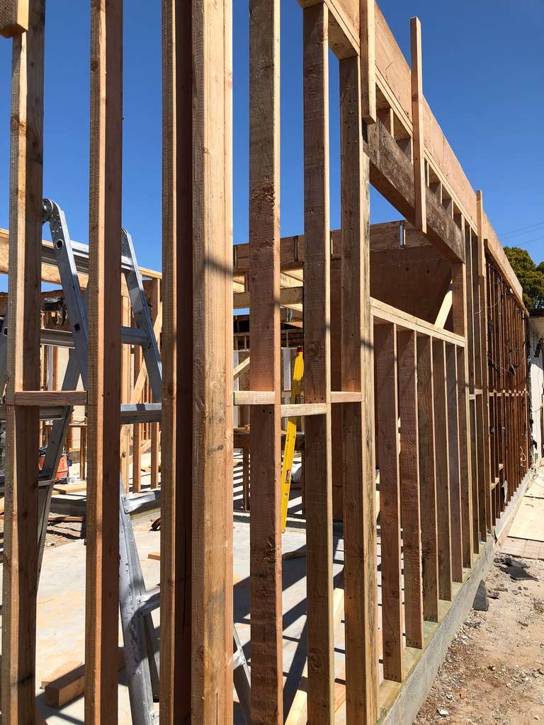 post and beam construction for the home addition
