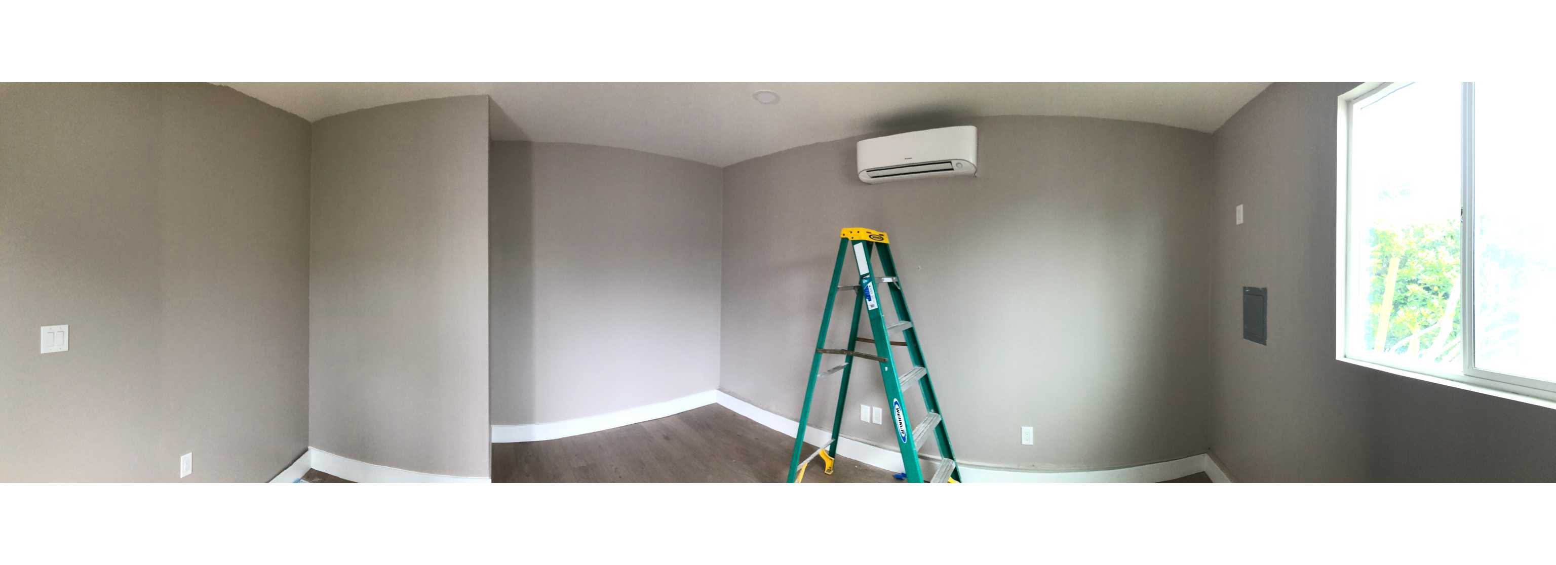 garage conversion inside drywall work