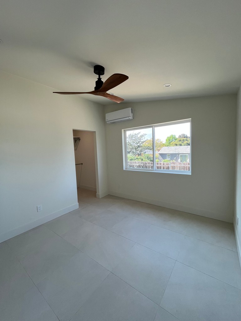 ADU bedroom window mini split.