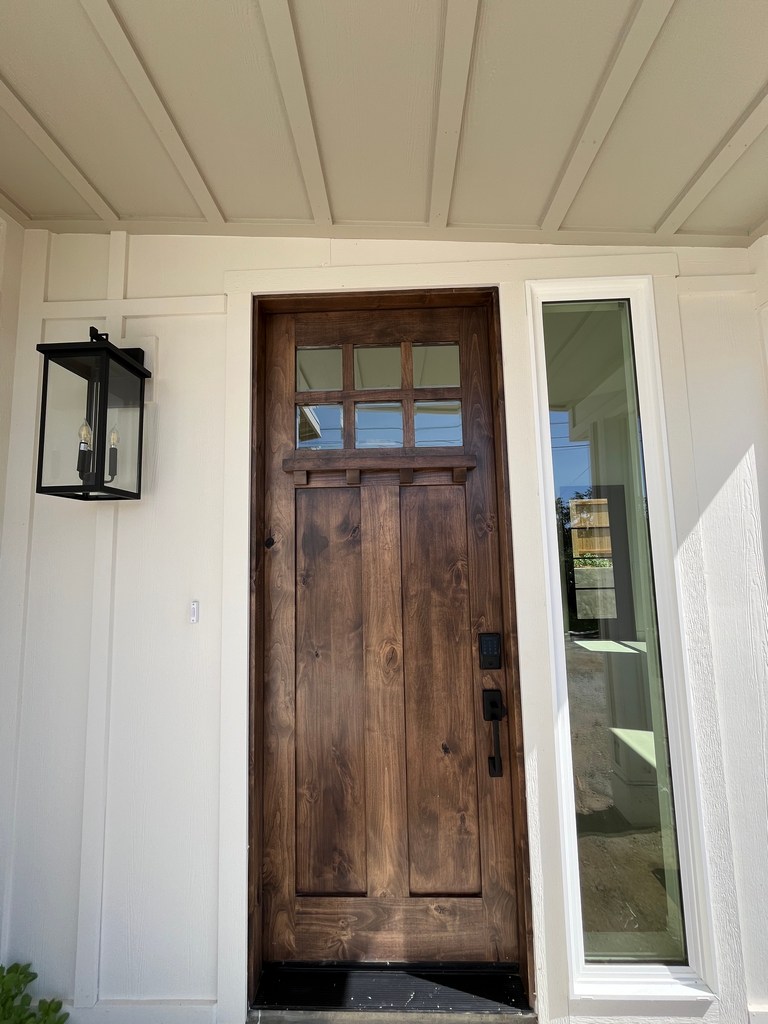 ADU front entry door exterior.