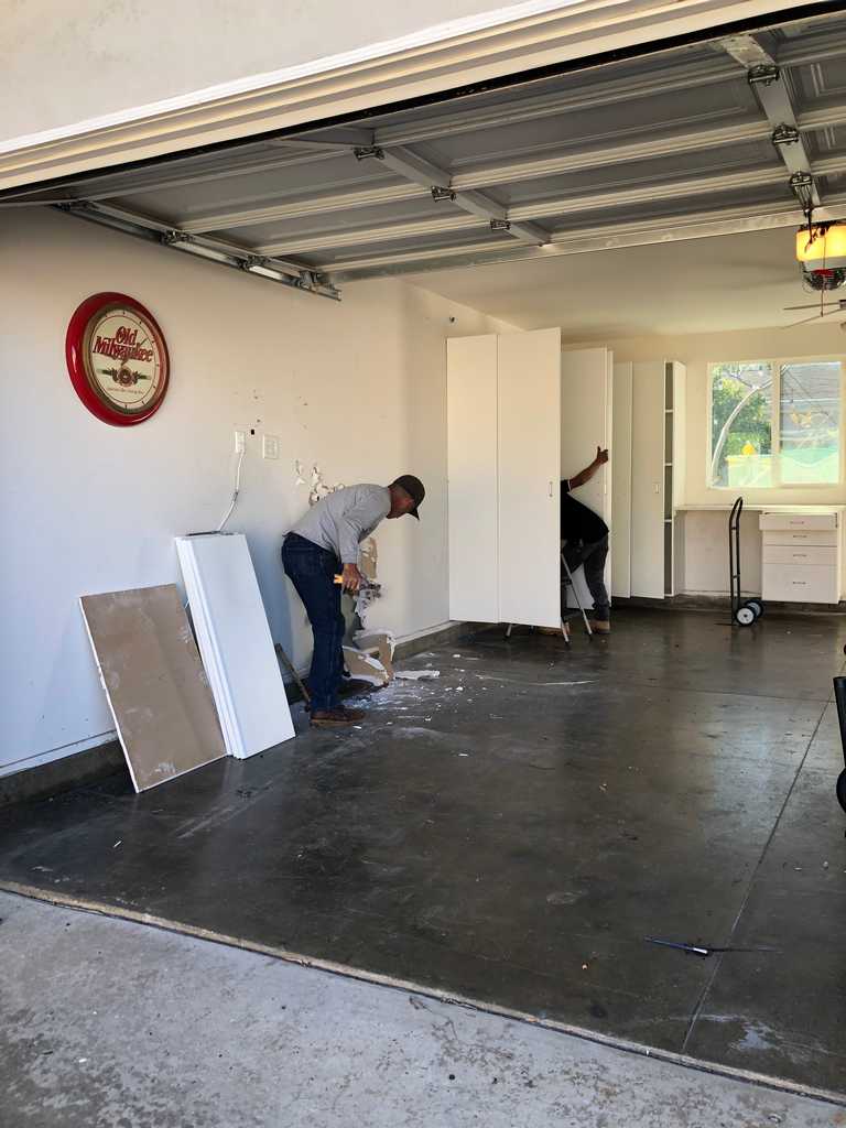 garage conversion beginning work