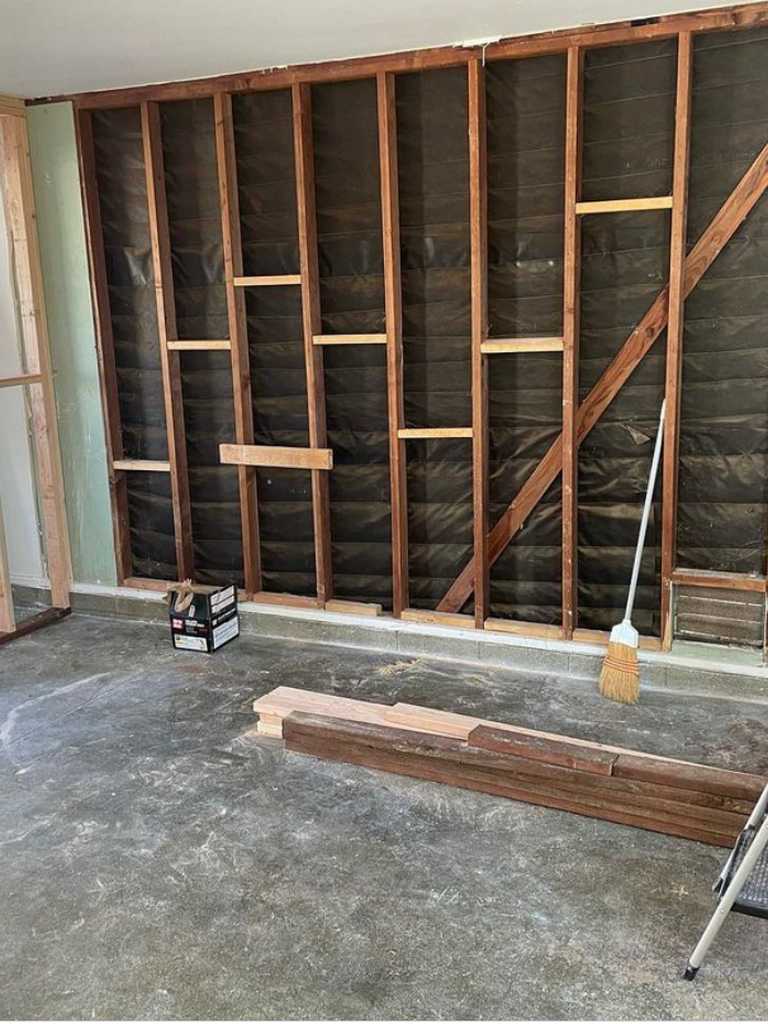 garage conversion installing fire blocking