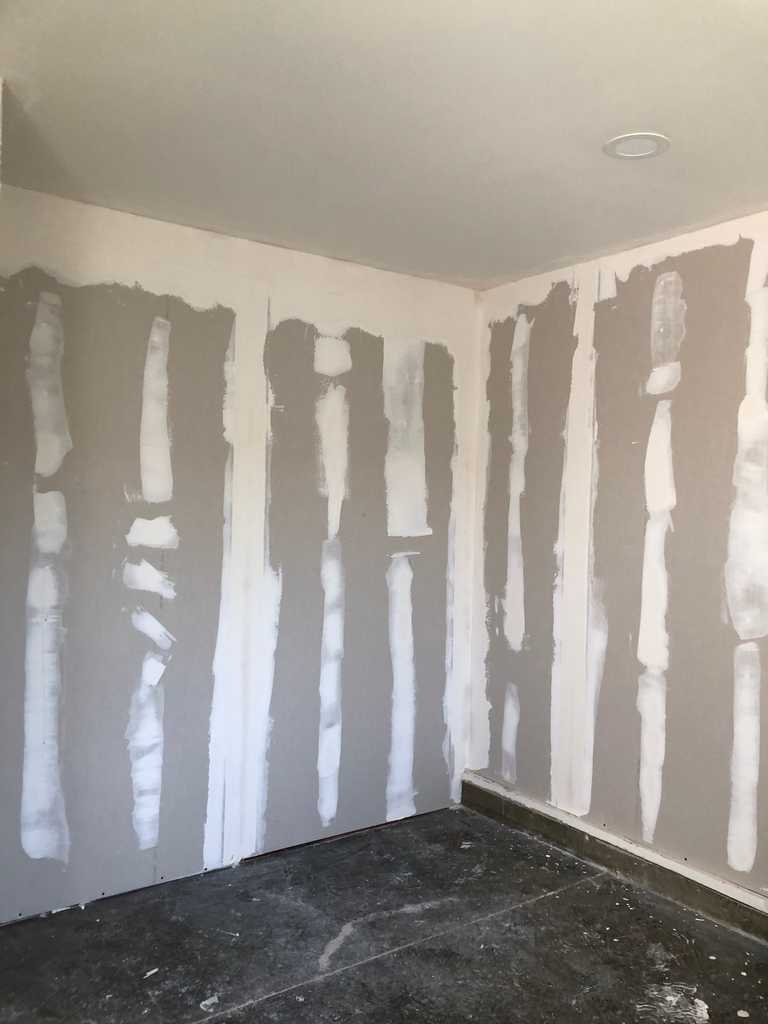 garage conversion drywall work