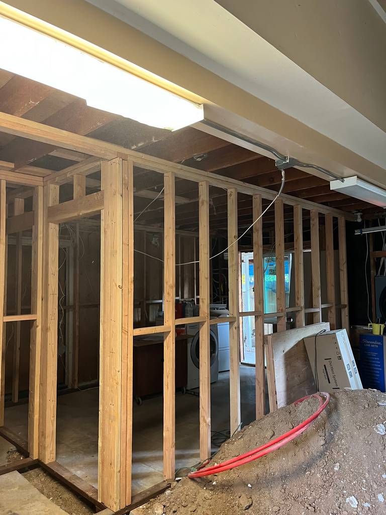 Open Wall Construction in Progress