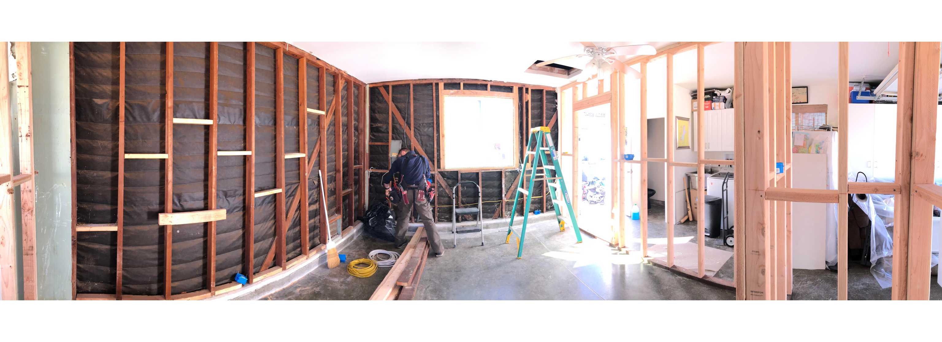 Garage Conversion panoramic view