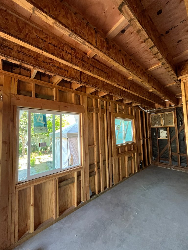 Framed wall windows