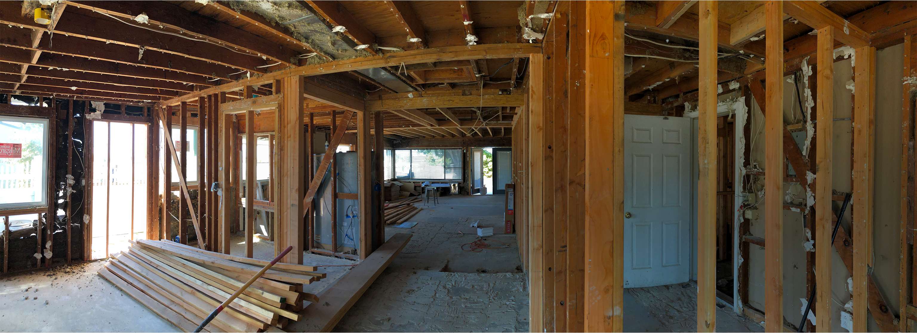 bearing-stud-wall-framing-in-attached-ADU-2nd-floor-addition