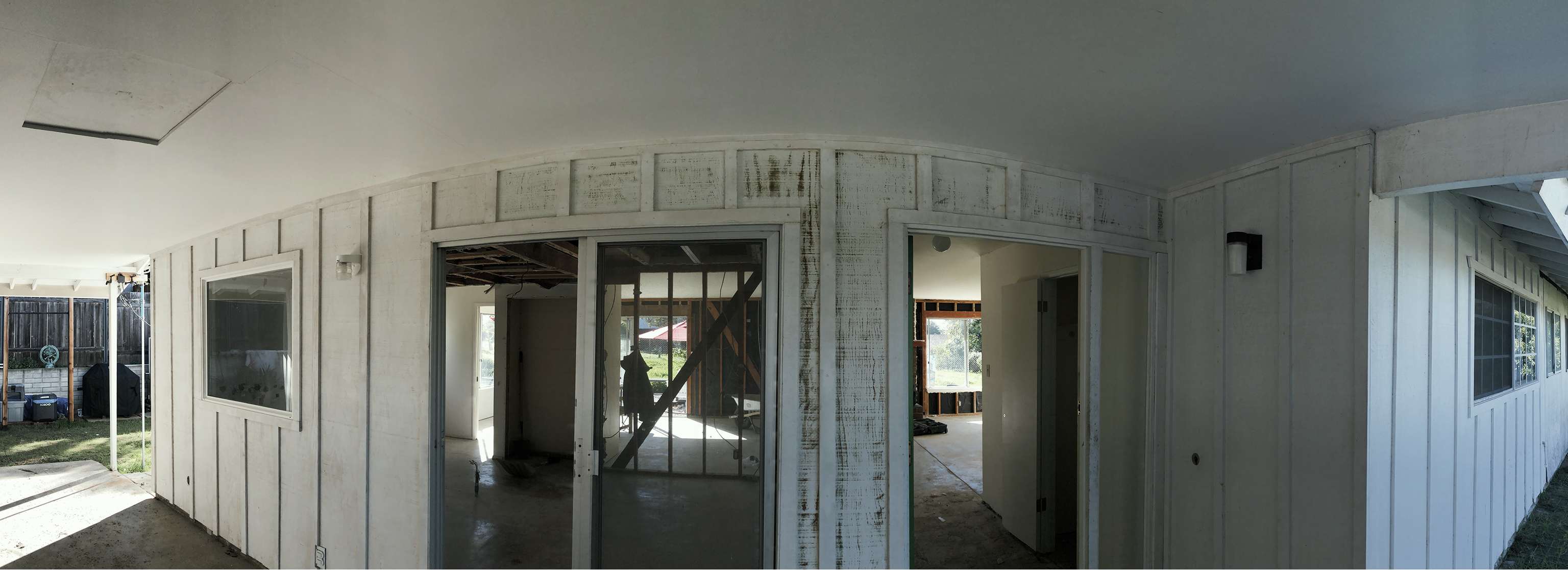 home addition panoramic view