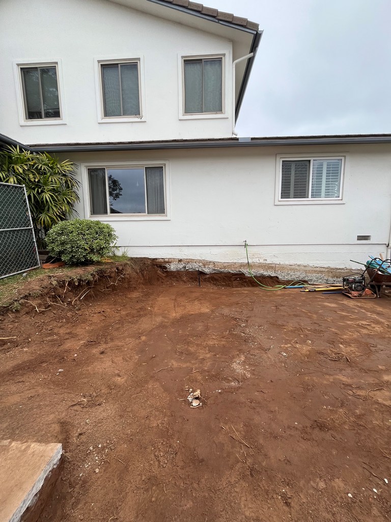 005 house wall excavation