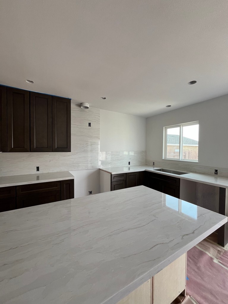0155_quartz countertops kitchen install progress