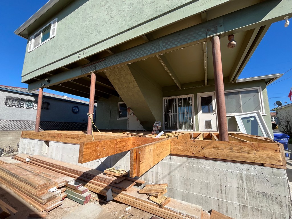 024_floor framing perimeter rim joist install