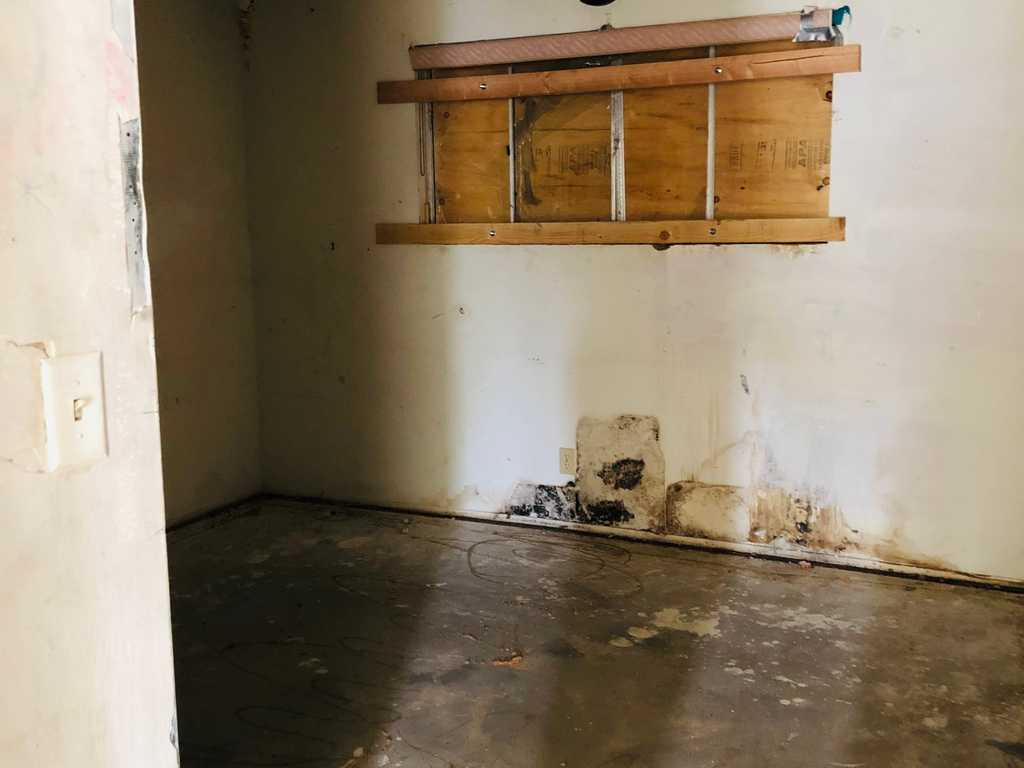 old bedroom gutted ready for remodel