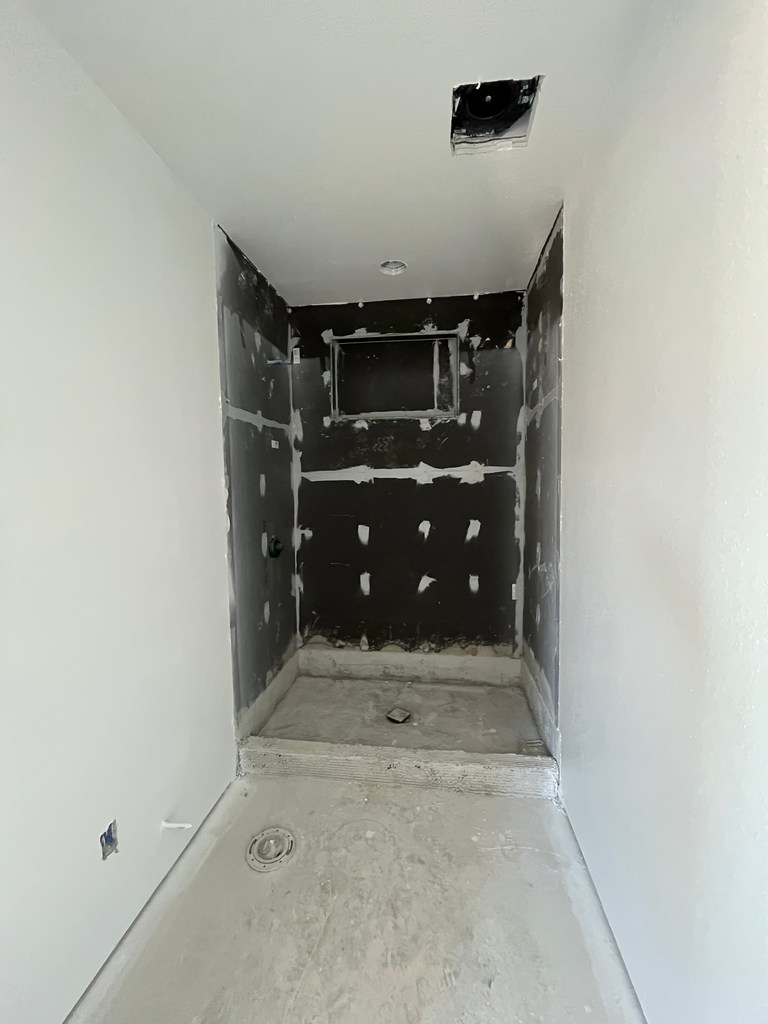 ADU shower backer board.