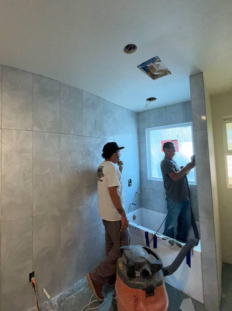 Installers Working In Tiled 