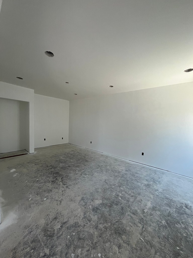 ADU living room drywall