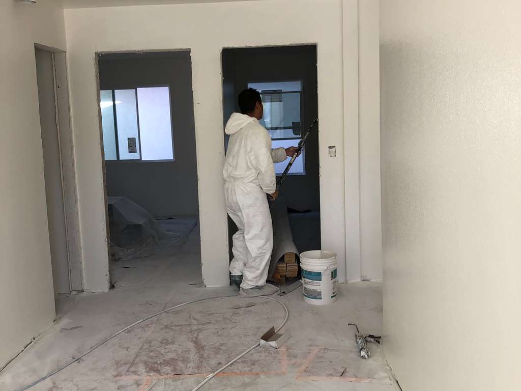 Painting inside walls on front room remodel
