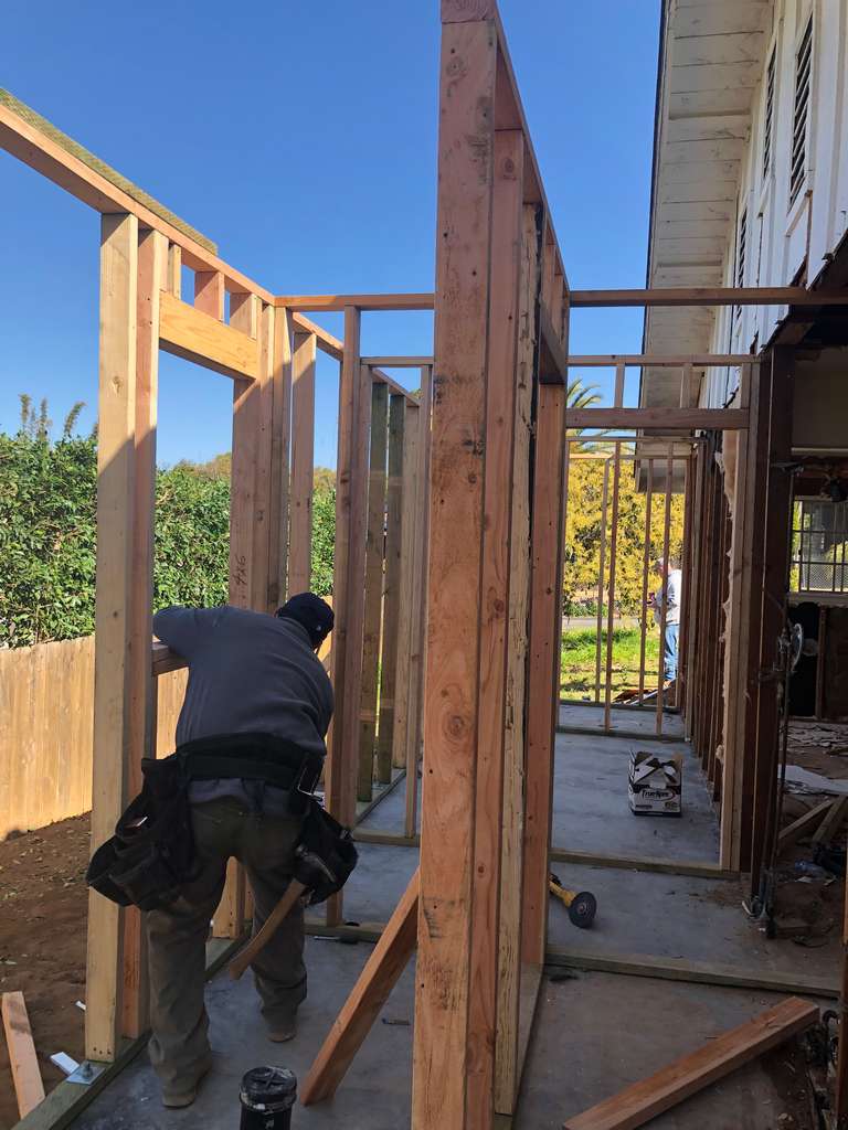 home addition rough framing