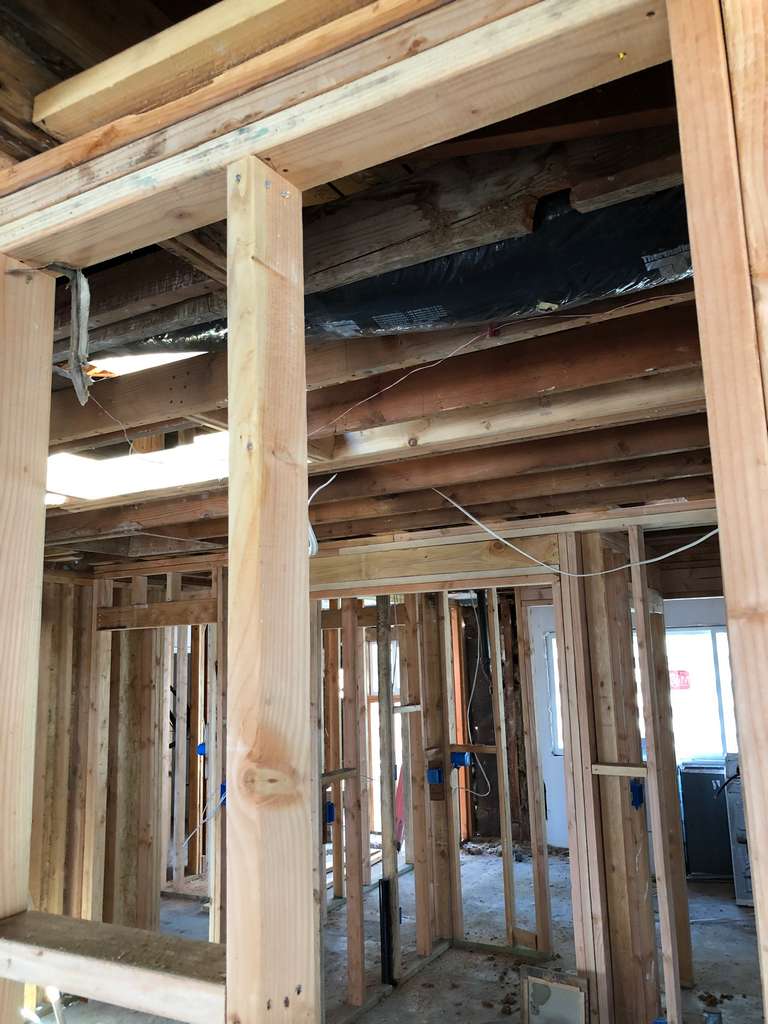 bearing-wall-frame-inside-attached-ADU-2nd-floor-addition