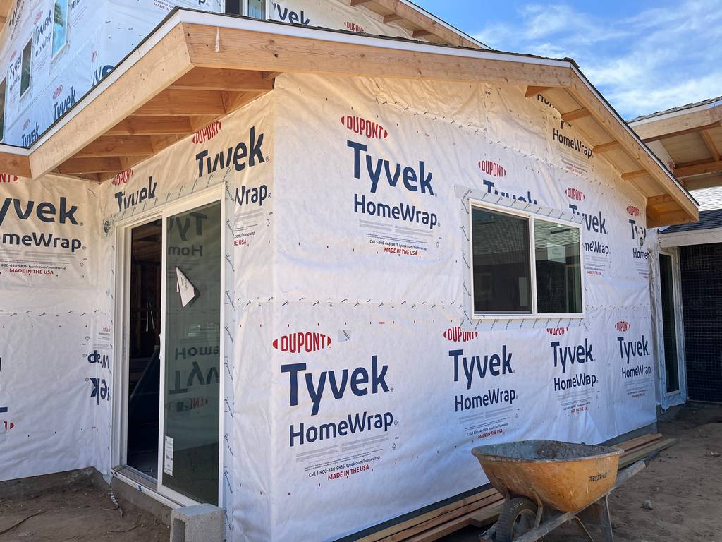 Tyvek is a durable and weather-resistant material used as a protective barrier