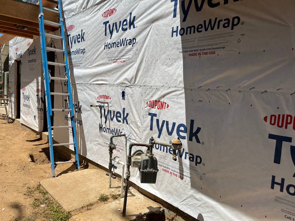 Tyvek is a durable and weather-resistant  protective barrier