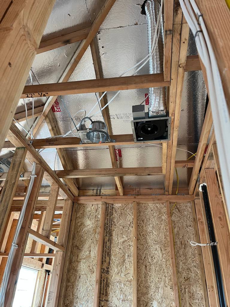 wiring the ressed ligthiing fixtures in the home addition