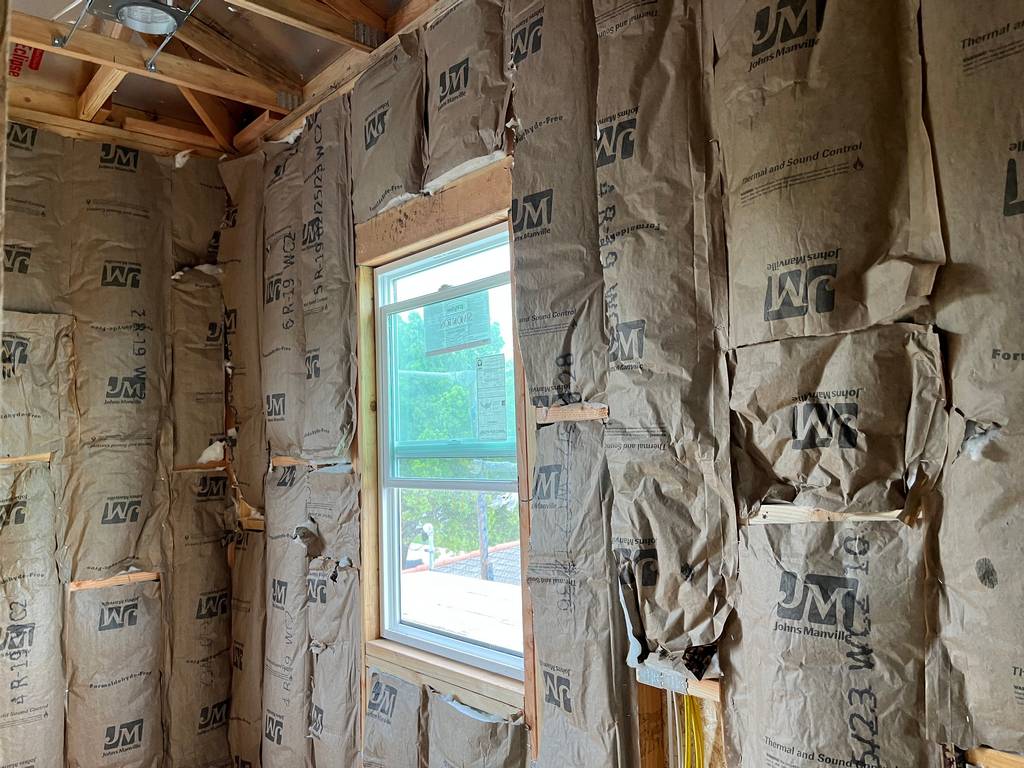 thermal battons between studs in the home addition