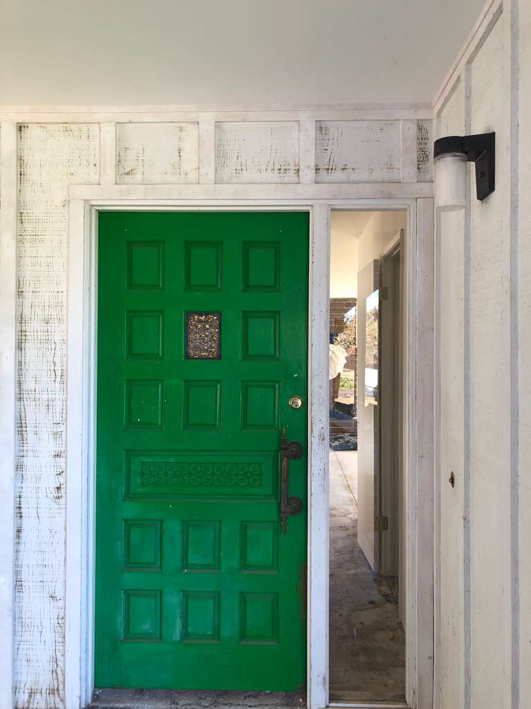 old entrance of the home remodel