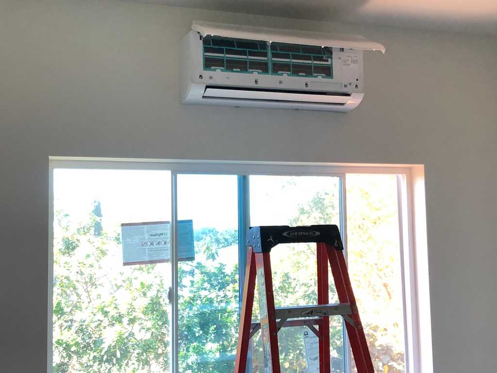 ADU testing wall mounted HVAC unit