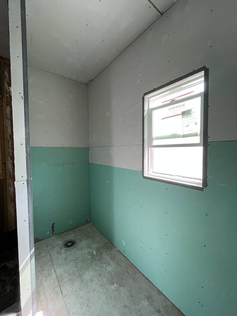 green board walls or moisture protection