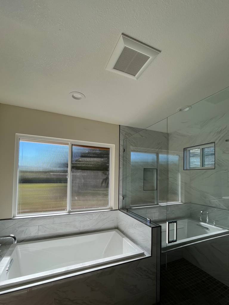 Luxury finish bathroom for home addition