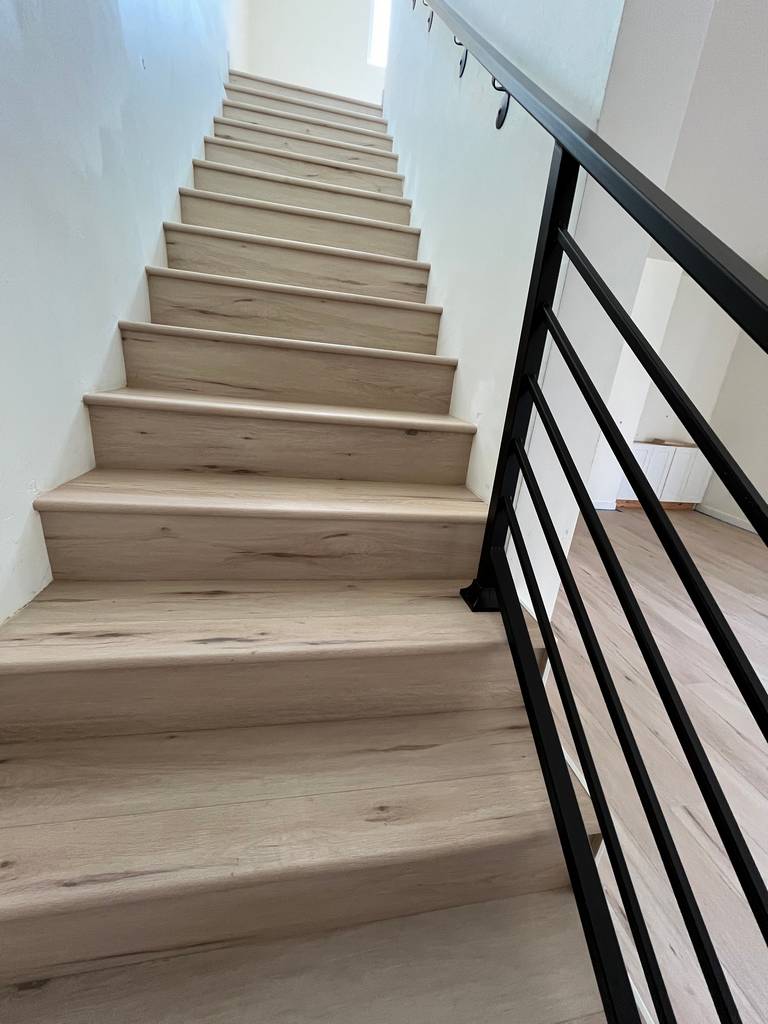 Masterful Carpentry in Second Story Staircase