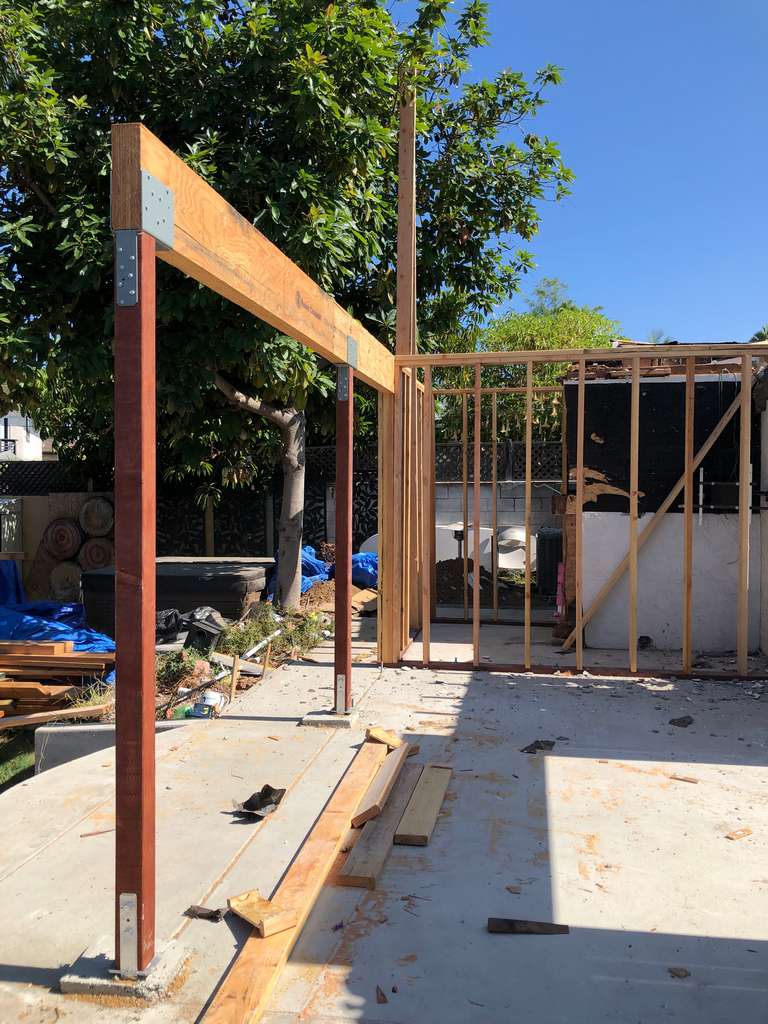 post-and-beam-construction-on-load-bearing-wall-for-home-addition