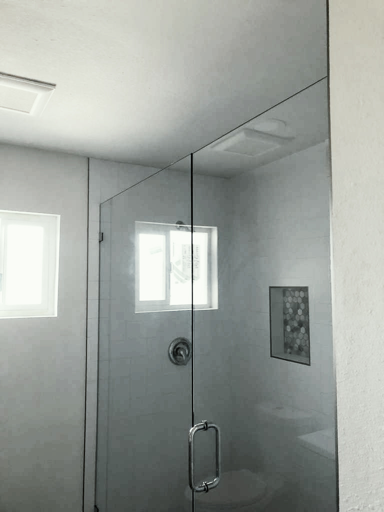 frameless glass shower