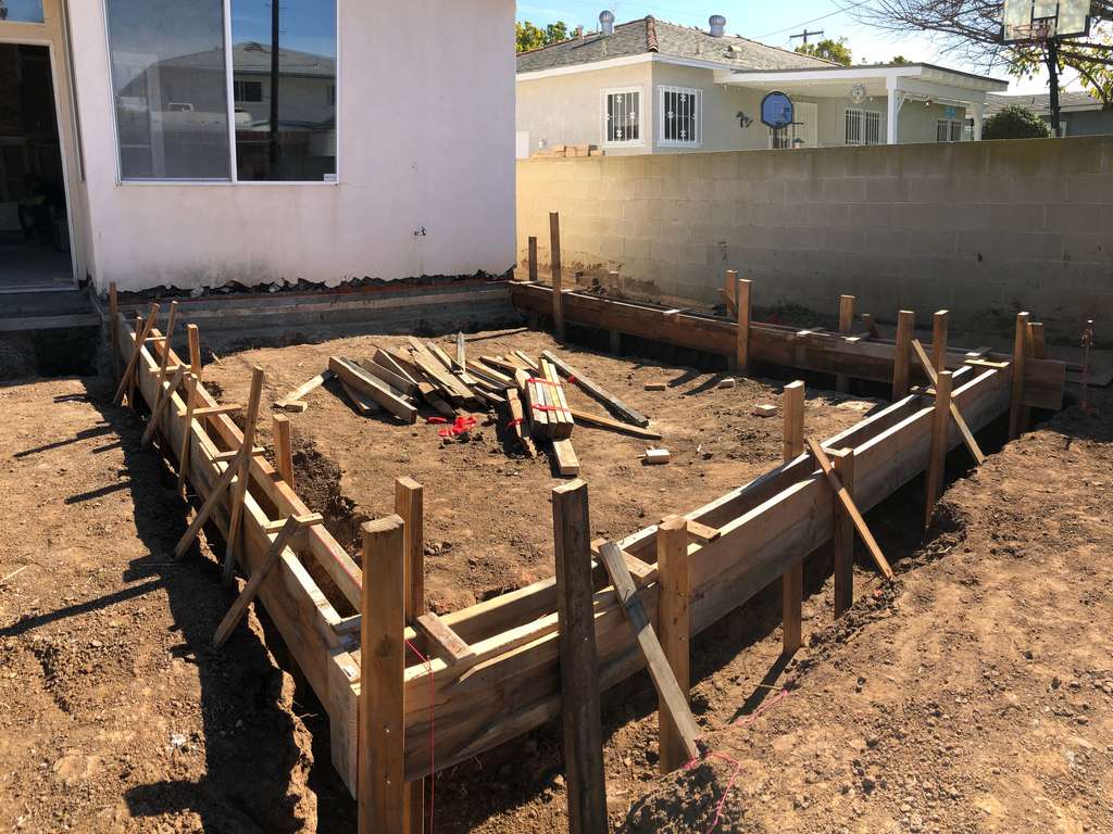 forms for the home addition foundation