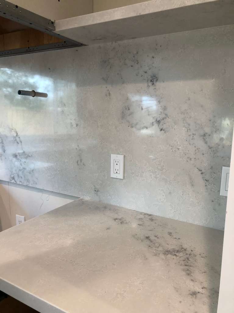 marble splash and counter