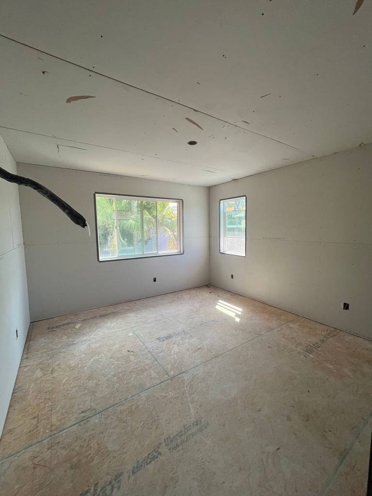 Interior Renovation - No Drywall Compound Applied