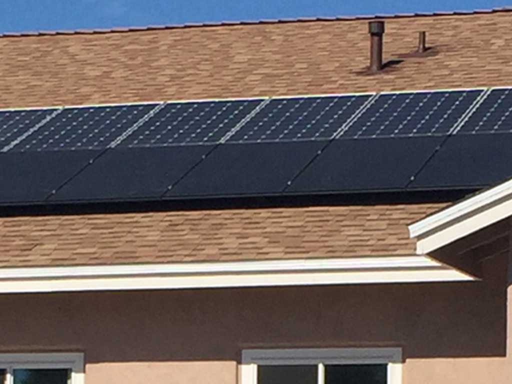 a2m contractors solar panels on shingle roof
